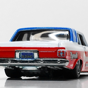 HOTWHEELS改'63 PLYMOUTH BELVEDERE HOT ROD深リムCragar の画像4