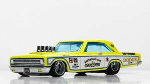 HOTWHEELS改'65 DODGE CORONETディッシュ深リムHOT ROD