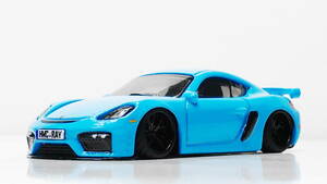 HOTWHEELS改PORSCHE 718 CAYMAN GT4深リムHYPER FORGED LC5