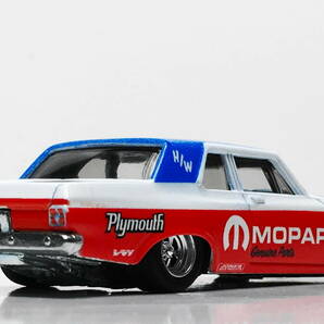 HOTWHEELS改'63 PLYMOUTH BELVEDERE HOT ROD深リムCragar の画像3