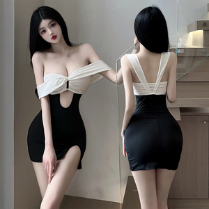 vLT019 sexy lady's body suit mini height baby doll [ One-piece * T-back 2 point set ] race ki- inner ito wear 