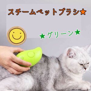 スチームブラシ 猫ブラシ犬ブラシ コーム 抜け毛取り　グルーミング　マッサージ