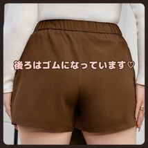 ★特別御奉仕品★ 【4L／ブラック】巻きスカート風＊ショートパンツ＊大きいサイズ＊レディース_画像3