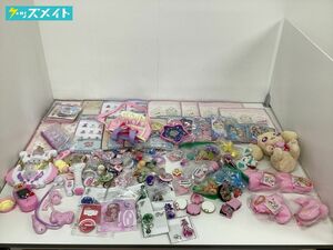 【現状】アニメ グッズ まとめ売り プリキュア ぴちぴちピッチ プリパラ 他 / 缶バッチ タオル ぬいぐるみ 他