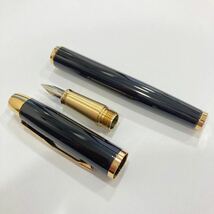 1円〜 保管品 極美品 PARKER パーカー 万年筆 ブラック ゴールド 箱付き 文房具 筆記用具_画像8