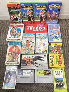 1円〜 動作未確認 任天堂 ニンテンドー NINTENDO SFC スーパーファミコン ゲームソフト カセット おまとめ ぷよぷよ テトリス ダビスタ 他