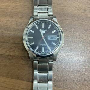 17852 SEIKO 時計 稼働品 SEIKO5 腕時計 アナログ 自動巻き デイト 裏スケ 7S26-02J0の画像7