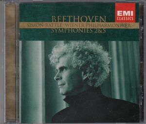 [CD/Emi]ベートーヴェン:交響曲第2番ニ長調Op.36&交響曲第5番ハ短調Op.67/S.ラトル&ウィーン・フィルハーモニー管弦楽団 2002.5