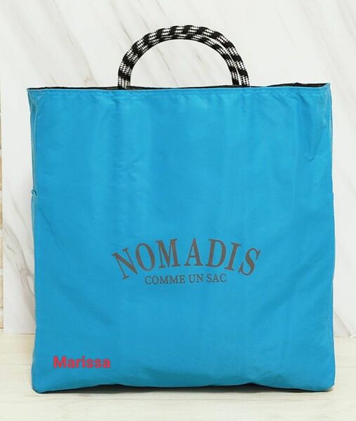 セール【新品】NOMADISリバーシブルトートバッグ ブルーxチャコール