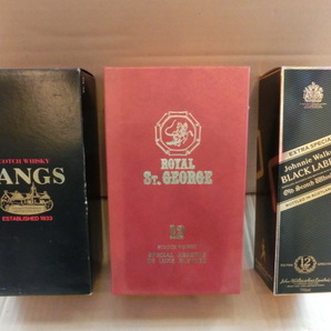 Scotch Whisky3種◆LANGS SUPREME◆ROYAL ST.GEORGE◆Johnnie Walker Black Label 12年◆750ml 43%◆vintage スコッチウイスキー洋酒の画像1