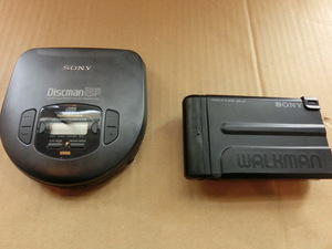 ジャンク2点◆SONY/ソニー◆Discman ESP D-265◆WALKMAN CASSETTE PLAYER WM-501◆CD カセット ディスク ウォークマン ポータブルプレーヤ