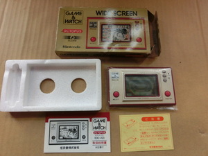 動作OK◆任天堂/Nintendo◆GAME＆WATCH WIDE SCREEN OCTPUS◆携帯ゲーム機 昭和レトロ 時計 ゲームウォッチ オクトパス ワイドスクリーン