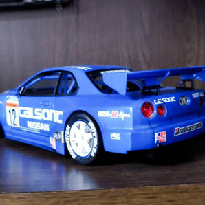 ★タミヤ1/24 R35＆34カルソニックインパルGTR完成品★の画像4