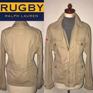 即落送料無料★ RUGBY ラルフローレン RALPH LAUREN 定価4万円程 ミリタリー ジャケット 春秋物 海外ブランド アメカジ ワーク セレクト 系