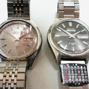 XB486◇SEIKO セイコー5 アクタス 21石 自動巻き メンズ腕時計 7019-7060 7019-8010 3針 デイデイト シルバー 色違い 稼働品 // 計2点 //の画像1