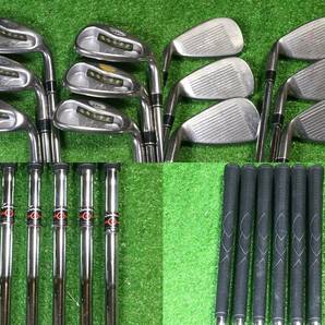 hvc-153 中古 テーラーメイド/TaylorMade M6/RBZ/rac OS、キャロウェイ/X-FORGED等 13本 フルセット バッグ付きの画像5