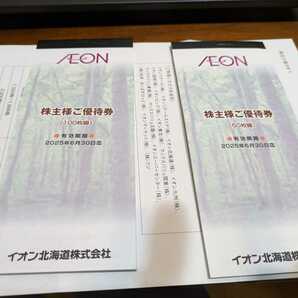 ☆送料無料 イオン北海道 株主優待券 15000円分 ネコポス 匿名発送の画像1