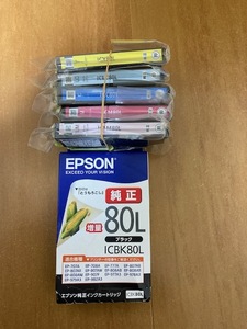 新品未開封品　純正インク EPSON エプソン IC6CL80L とうもろこし 6色 増量　未使用　エプソン80②