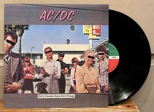 ◇美品!希少国内盤/LP◇AC/DC / Dirty Deeds Done Dirt Cheap (P-10994A) Van Halen/Ozzy Osbourne/ハードロック◇帯なし/ライナー付