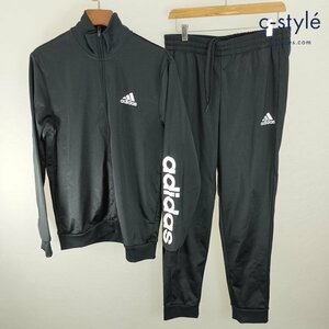 E748b [セット] adidas アディダス ジャージ セットアップ 2XL ブラック ジャケット パンツ | アウター Y