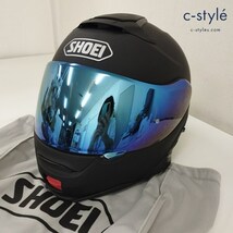 N422 [人気] SHOEI ショウエイ フルフェイスヘルメット L 59cm ブラック NEOTECII マット インカム装着済 バイク用品 | G★_画像1