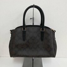 N902b [人気] COACH コーチ ハンドバッグ ブラック×ブラウン 2WAY ショルダーバッグ レディース F29434 | ファッション小物 G_画像2