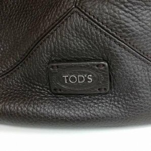 N901c [人気] TOD'S トッズ トートバッグ ダークブラウン系 通勤バッグ レザー | ファッション小物 Gの画像8