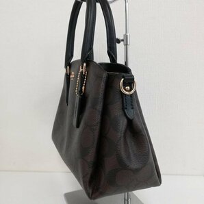 N902b [人気] COACH コーチ ハンドバッグ ブラック×ブラウン 2WAY ショルダーバッグ レディース F29434 | ファッション小物 Gの画像3