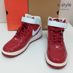 B855b [人気] NIKE ナイキ AIR FORCE 1 MID スニーカー 26.5cm レッド 313643-611 エアフォース | シューズ N