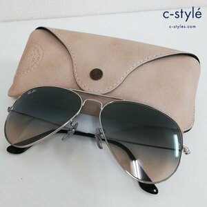 N665a [人気] Ray-Ban レイバン サングラス 58□14 シルバー AVIATOR LARGE METAL | ファッション小物 G