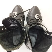 E611 [人気] Dr. Martens ドクターマーチン ブーツ ULIMA UK6 ブラック レザー レースアップ | G★_画像3