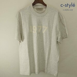 N503a [春夏][人気] FOG ESSENTIALS エフオージーエッセンシャルズ 半袖Tシャツ M ライトグレー 1977ロゴ | トップス Kの画像1