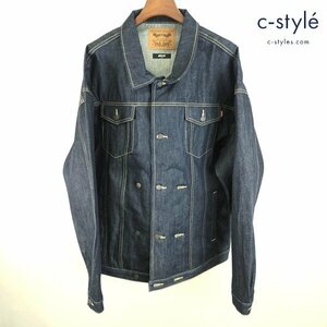 N963b [春夏][人気] glamb グラム デニムジャケット L インディゴ Double Brested Denim JKT GB0422/JKT05 | アウター G