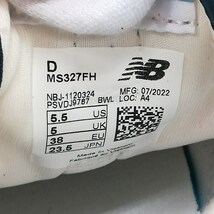 B781 [人気] New Balance ニューバランス MS327FH スニーカー 23.5cm ベージュ レトロ ローカット スェード レディース | G★_画像5