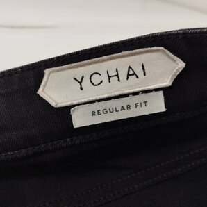 F063b [人気] YCHAI イカイ デニムパンツ 33 ブラック REGULARFIT ジーンズ ボタンフライ | ボトムス Pの画像4