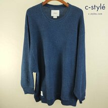 F082b [人気] WTAPS ダブルタップス セーター X04 インディゴ SWEATER INDIGO 221ATDT-CSM36 綿100% | トップス G_画像1