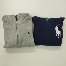 F076b [セット] POLO RALPH LAUREN ポロラルフローレン パーカー シャツ 4T 5 半袖 長袖 ポニー刺繍 キッズ 男の子 計8点 | トップス G_画像5