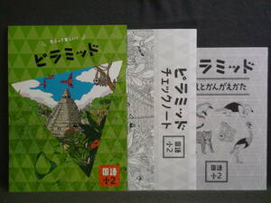 ★ 即発送 ★ 新品 最新版 ピラミッド 国語 小２ 解答・確認テスト付 ２年