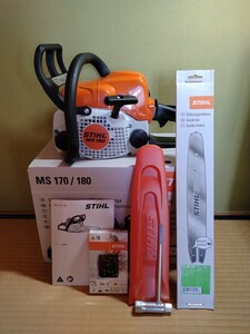 【未使用】 STIHL スチール MS180 チェンソー ガイドバー35cm エンジンチェーンソー　在庫僅少