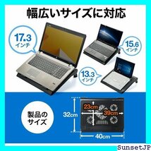 ☆在庫処分☆ サンワダイレクト ノートパソコンクーラー 冷却台 静音 5ファン SB給電 スタンド付き 400-CLN025 16_画像5