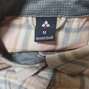 mont-bell モンベル 長袖 チェックシャツ ピンク系 Mの画像3