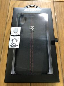 【新品】iPhone XS Max スマホケース Ferrari フェラーリ 黒 ハードケース F1