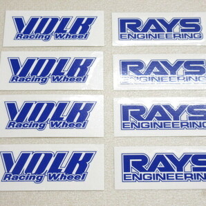 在庫あり即納 RAYS レイズ TE37 スポーク ステッカー ブルー リペアステッカー VOLKRACING 4本分セットの画像3