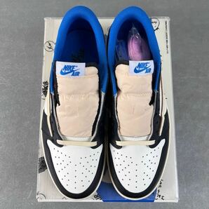 NIKE JORDAN1 トラヴィス Travisscott トラフグ スニーカー エア ジョーダン 1 LOW Travis Scott x Fragmentの画像2