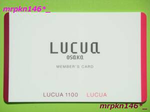 送料63円～新品・未登録品 関西 ルクア大阪 JR WESTERポイント☆LUCUA osaka☆LUCUA 1100 ルクア イーレ☆LUCUA Member's card☆