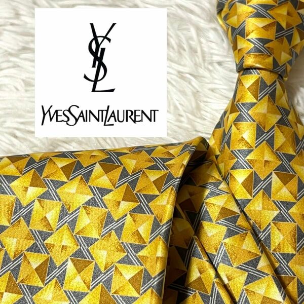 Yves Saint Laurent イヴサンローラン ネクタイ パターン柄