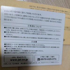 JAL 日本航空 株主優待 2枚【送料無料】(有効期限2025年5月31日)の画像2