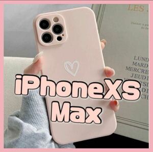 【iPhoneXSmax】iPhoneケース ピンク ハート 手書き シンプル 即決 送料無料 スマホケース 可愛い 新品 韓国 スマホカバー セール 推し活 