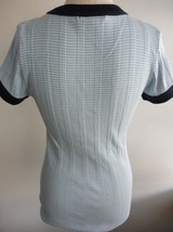 MACPHEE マカフィー トゥモローランド　コットン Tシャツ　ペパーミントグリーンxパープルの縞　美品 _画像8