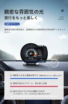 Car HUDヘッドアップディスプレイ、OBD + GPSOBDII 日本語付き_画像4